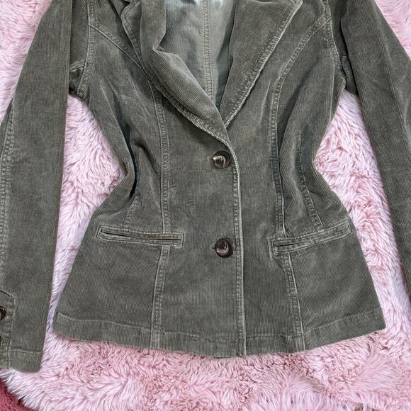 Y2k faded glory grayish brown corduroy blazer - Picture 5 of 8